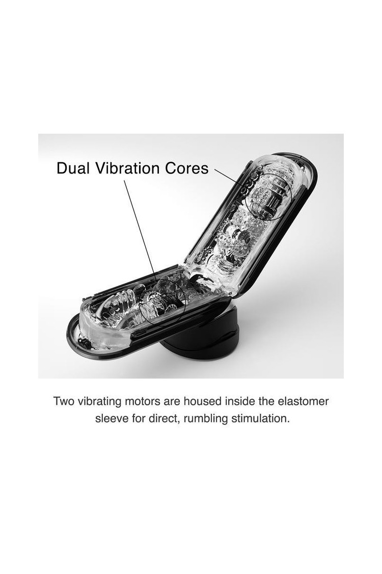 Masturbator Flip Zero Electronic Vibration Black Tenga