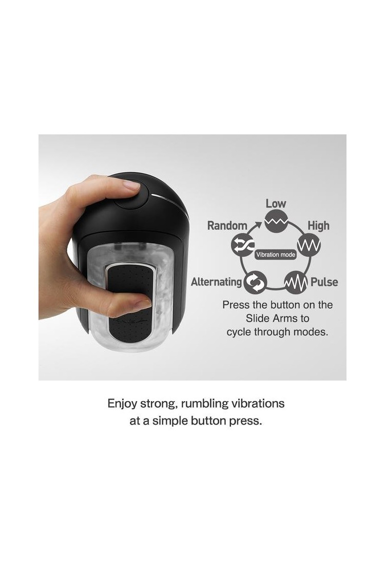 Masturbator Flip Zero Electronic Vibration Black Tenga