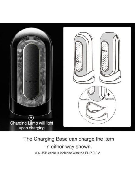 Masturbator Flip Zero Electronic Vibration Black Tenga