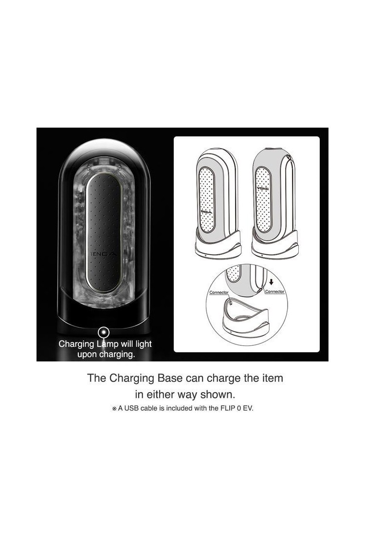 Masturbator Flip Zero Electronic Vibration Black Tenga