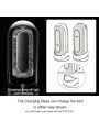 Masturbator Flip Zero Electronic Vibration Black Tenga