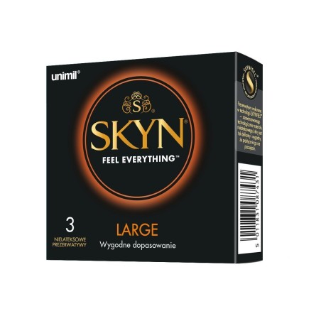 Skyn Large Prezerwatywy Nielateksowe 3 Szt. Unimil