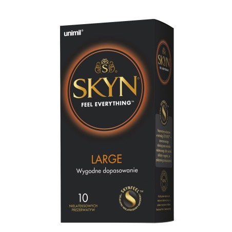 Duże Prezerwatywy Nielateksowe Skyn Large 10 Szt. Unimil