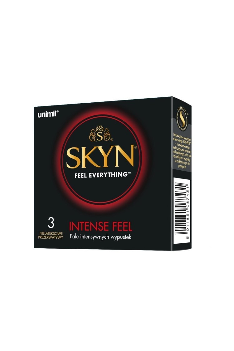 Skyn Intense Feel Prezerwatywy Nielateksowe 3 Szt. Unimil