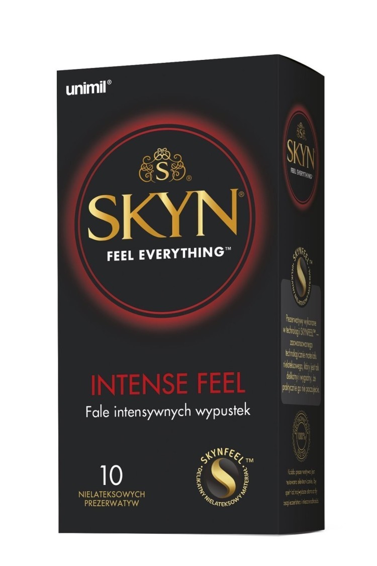 Skyn Intense Feel Prezerwatywy Nielateksowe 10 Szt. Unimil