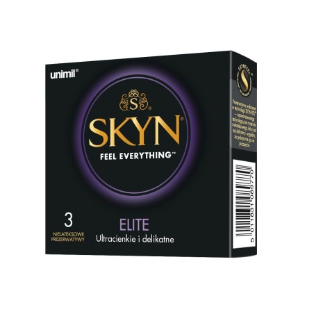 Skyn Elite Prezerwatywy Nielateksowe 3 Szt. Unimil