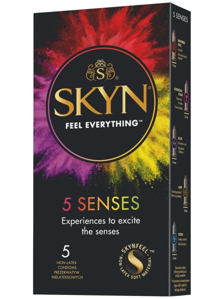 Skyn 5 Senses Prezerwatywy Nielateksowe 5 Sztuk Unimil
