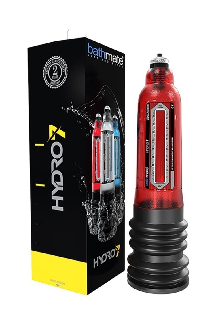 Pompka Wodna Do Powiększania Penisa Hydro7 Brilliant Red Bathmate