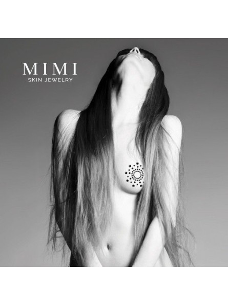Naklejki Na Sutki Mimi Black Nipple Cover Bijoux Indiscrets