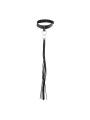 Obróżka z chwostem MAZE Tassel Choker Black Bijoux Indiscrets