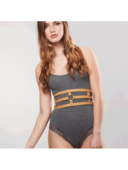 Pas na talię Maze Wide Belt Brown Bijoux Indiscrets