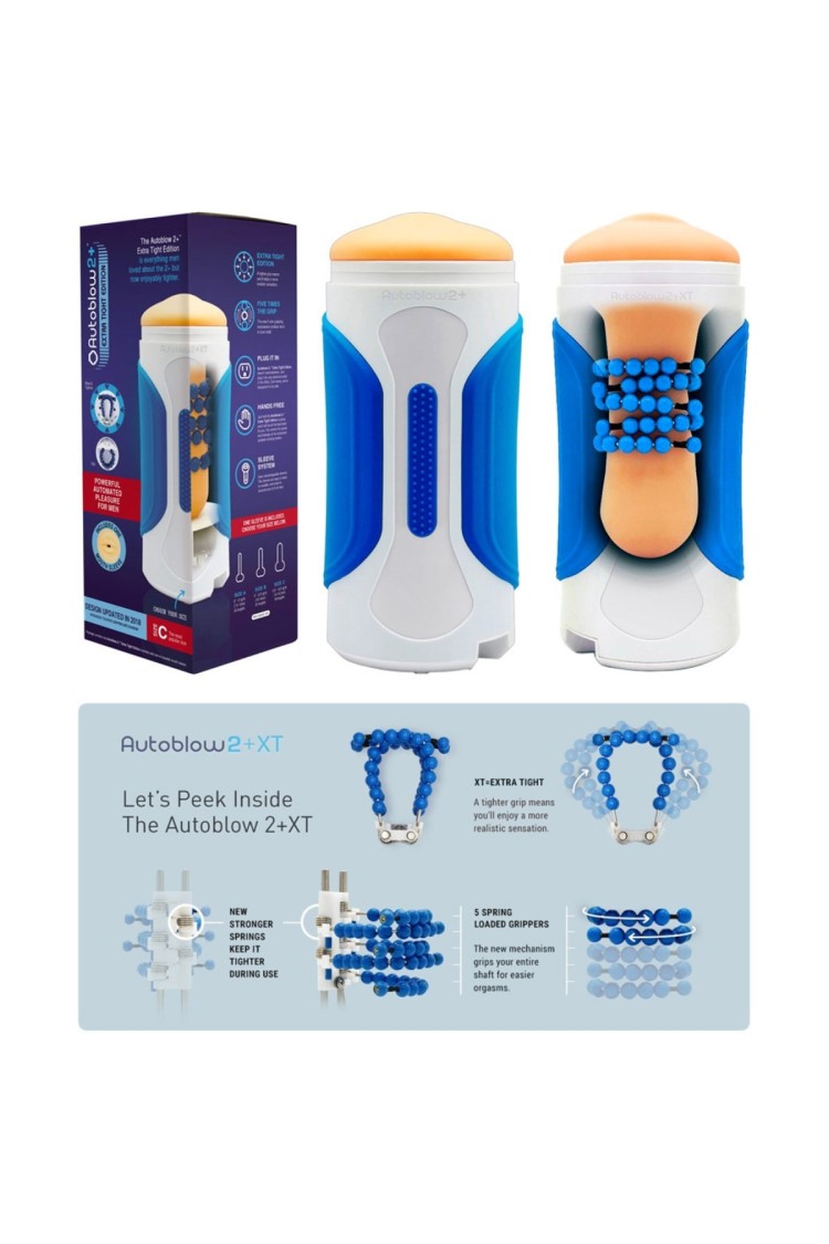 2 Plus Masturbator Sleave C Automatyczny Masturbator Z Kołnierzem C Autoblow