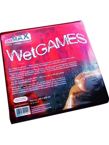 Joy Divison Sexmax Wetgames Sex-Laken Prześcieradło Czarne JoyDivision