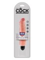 7' Vibrating Stiffy Flesh Realistyczny Wibrator Cielisty 17Cm King Cock