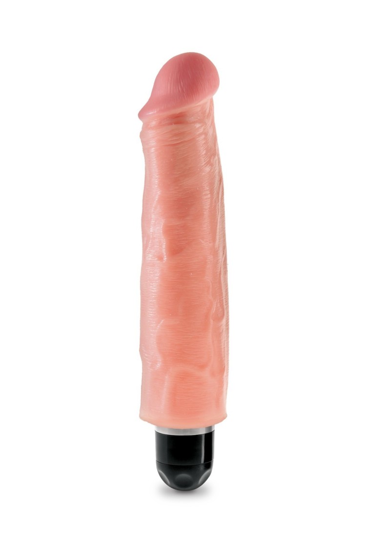 7' Vibrating Stiffy Flesh Realistyczny Wibrator Cielisty 17Cm King Cock