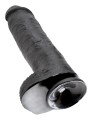 11' Cock With Balls Black Dildo Z Jądrami Czarne 28 Cm King Cock