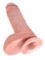 8' Cock With Balls Flesh Dildo Z Jądrami Cieliste 20Cm King Cock