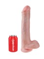13' Cock With Balls Flesh Dildo Z Jądrami Cieliste 33Cm King Cock