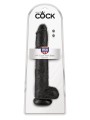 14' Cock With Balls Black Dildo Z Jądrami Czarne 35Cm King Cock