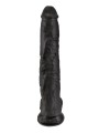 14' Cock With Balls Black Dildo Z Jądrami Czarne 35Cm King Cock