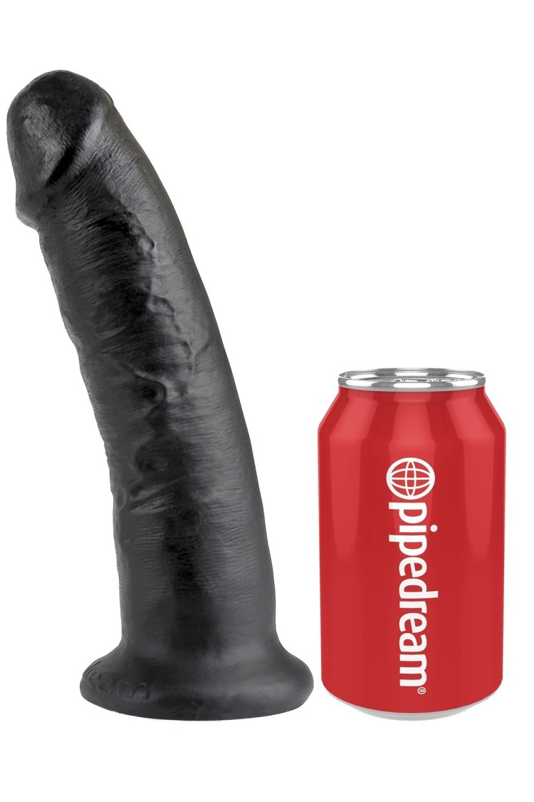 9' Cock Black Dildo Czarne 23Cm King Cock