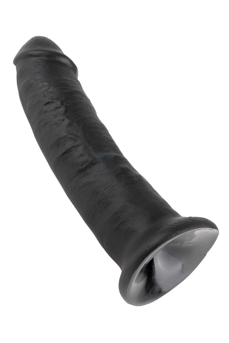 9' Cock Black Dildo Czarne 23Cm King Cock