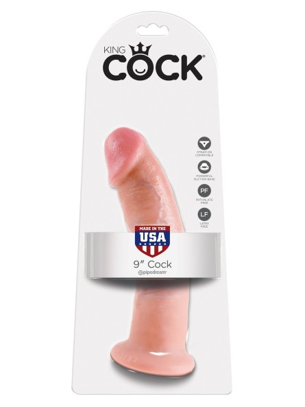 9' Cock Flesh Dildo Cieliste 23Cm King Cock