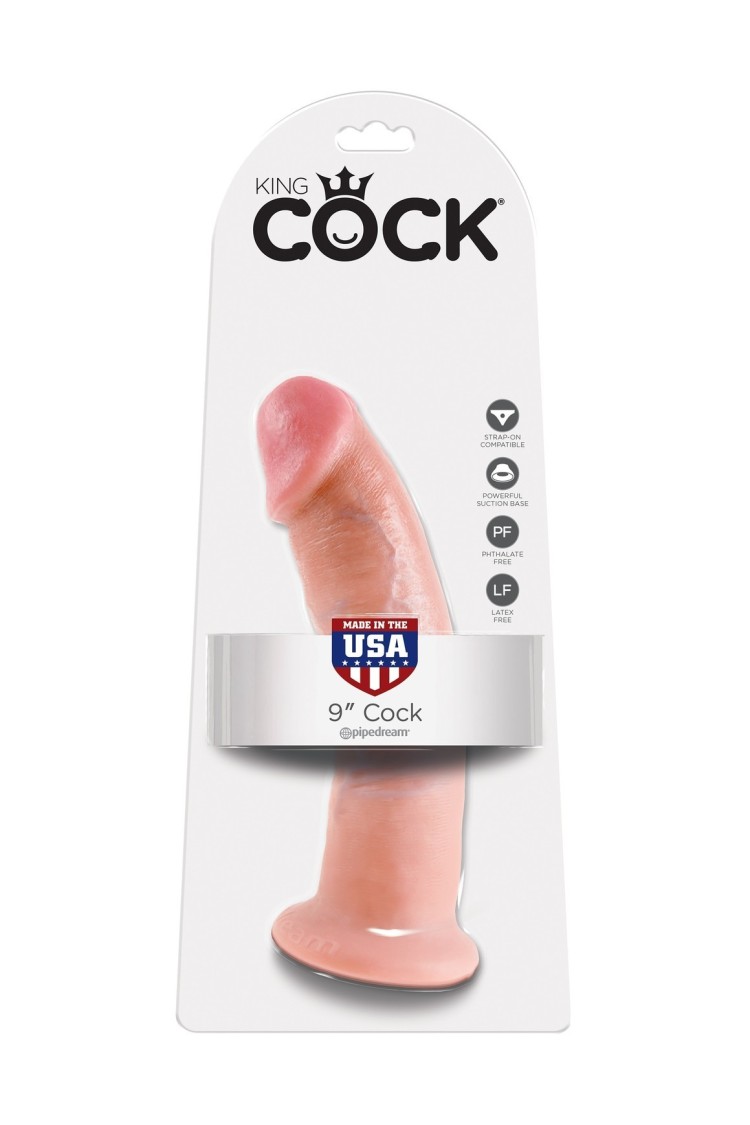 9' Cock Flesh Dildo Cieliste 23Cm King Cock