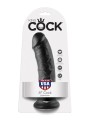 8' Cock Black Dildo Czarne 20Cm King Cock