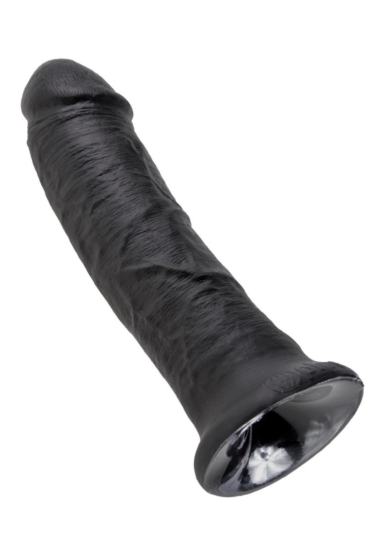 8' Cock Black Dildo Czarne 20Cm King Cock