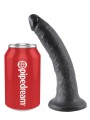 7' Cock Black Dildo Czarne 18Cm King Cock