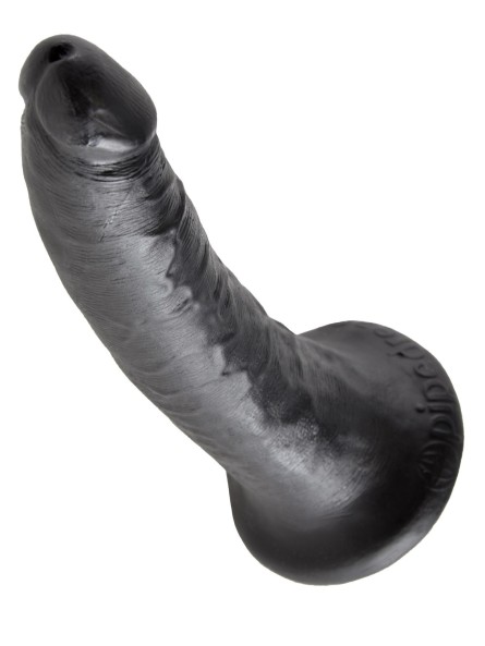 7' Cock Black Dildo Czarne 18Cm King Cock