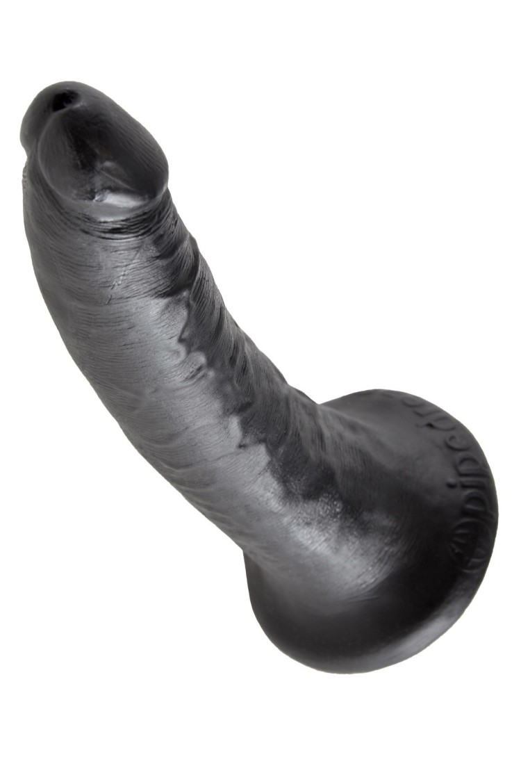7' Cock Black Dildo Czarne 18Cm King Cock