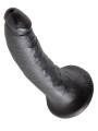 7' Cock Black Dildo Czarne 18Cm King Cock