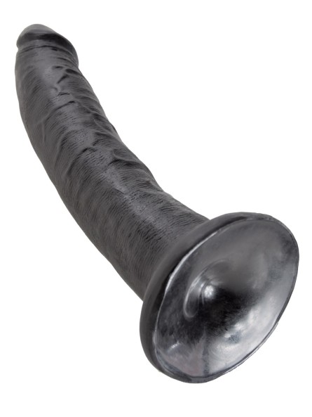 7' Cock Black Dildo Czarne 18Cm King Cock