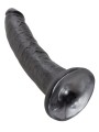 7' Cock Black Dildo Czarne 18Cm King Cock