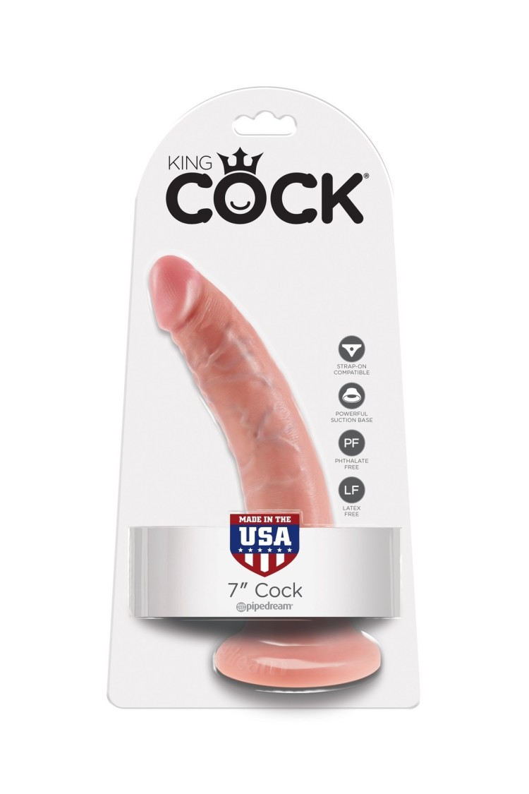 7' Cock Flesh Dildo Cieliste 18Cm King Cock