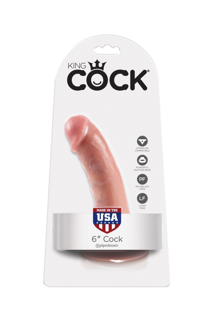 6' Cock Flesh Dildo Cieliste 15Cm King Cock