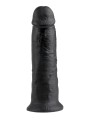 10' Cock Dildo Czarne 25Cm King Cock
