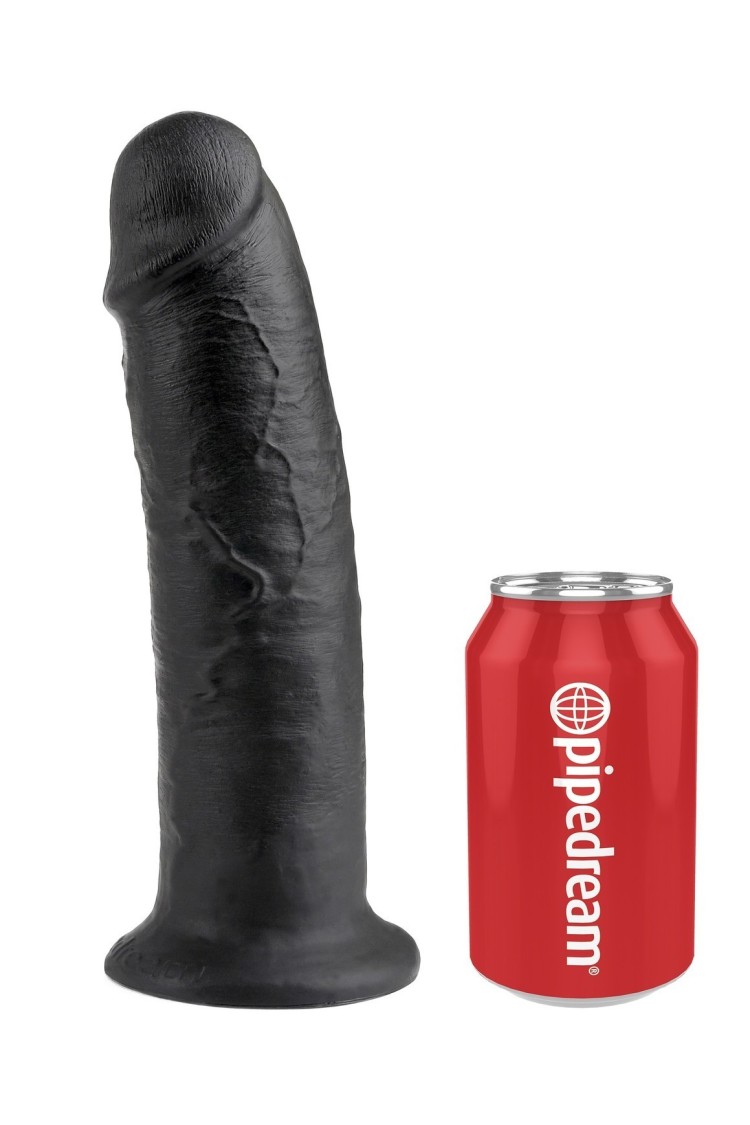 10' Cock Dildo Czarne 25Cm King Cock