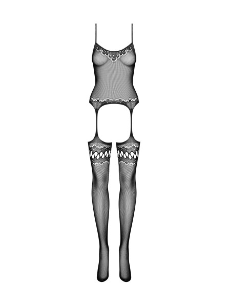 F214 Bodystocking Czarne S/M/L Obsessive