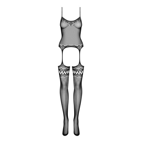 F214 Bodystocking Czarne S/M/L Obsessive