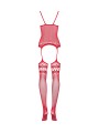 F214 Bodystocking Czerwone S/M/L Obsessive