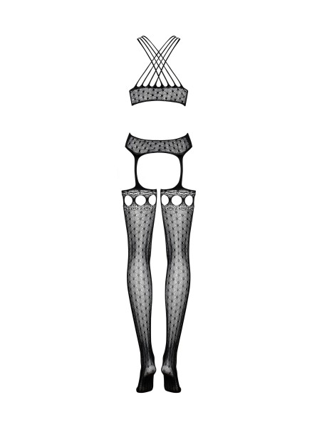 G313 Bodystocking Czarne S/M/L Obsessive