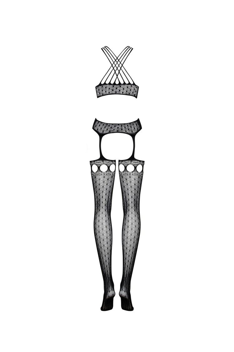 G313 Bodystocking Czarne S/M/L Obsessive