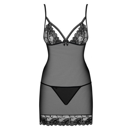 Koszulka Nocna Ze Stringami Wonderia L/Xl Obsessive