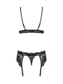 810-Seg Komplet Bielizny Czarny S/M Obsessive