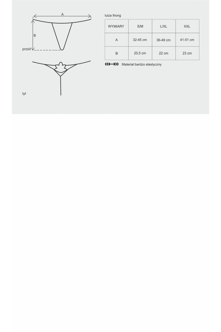 Stringi Czerwone Luiza L/Xl Obsessive