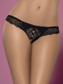 Miamor Stringi Otwarte Czarne L/Xl Obsessive