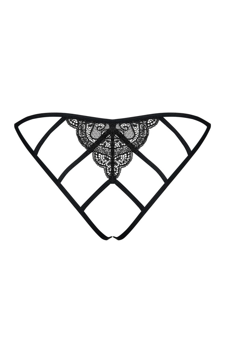 Miamor Figi Otwarte Czarne L/Xl Obsessive